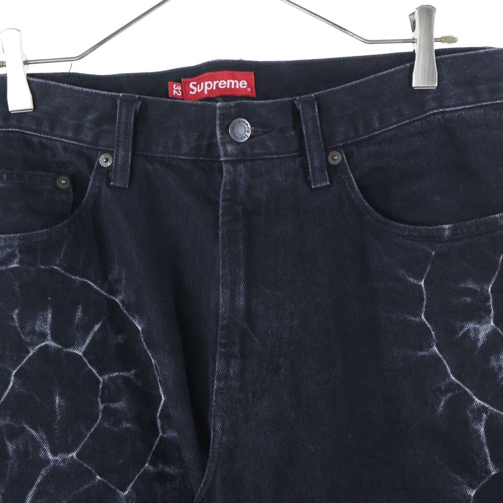 SUPREME(シュプリーム) 23SS Shibori Loose Fit Jean シボリ加工 ルーズ フィット デニムパンツ ジーンズ ブラック