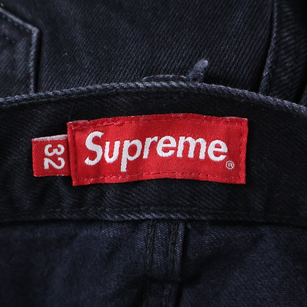 SUPREME(シュプリーム) 23SS Shibori Loose Fit Jean シボリ加工 ルーズ フィット デニムパンツ ジーンズ ブラック