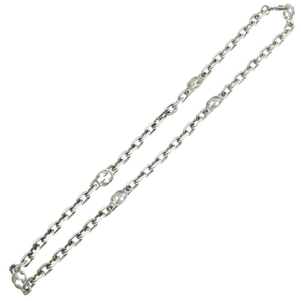GUCCI(グッチ) インターロッキングG チェーンネックレス シルバー 616941