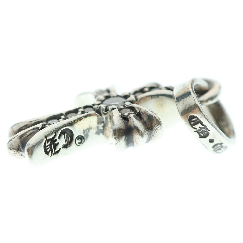 CHROME HEARTS(クロムハーツ) CRS BBYFAT P DMND ベイビーファットクロス PAVEダイヤ ペンダントトップ シルバーBCA234