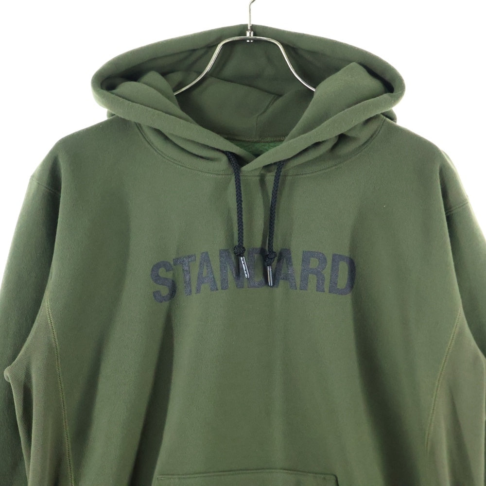 THE NORTH FACE(ザノースフェイス) 20AW STANDARD HOODIE NT11910R フロントロゴ プルオーバーパーカー フーディ グリーン