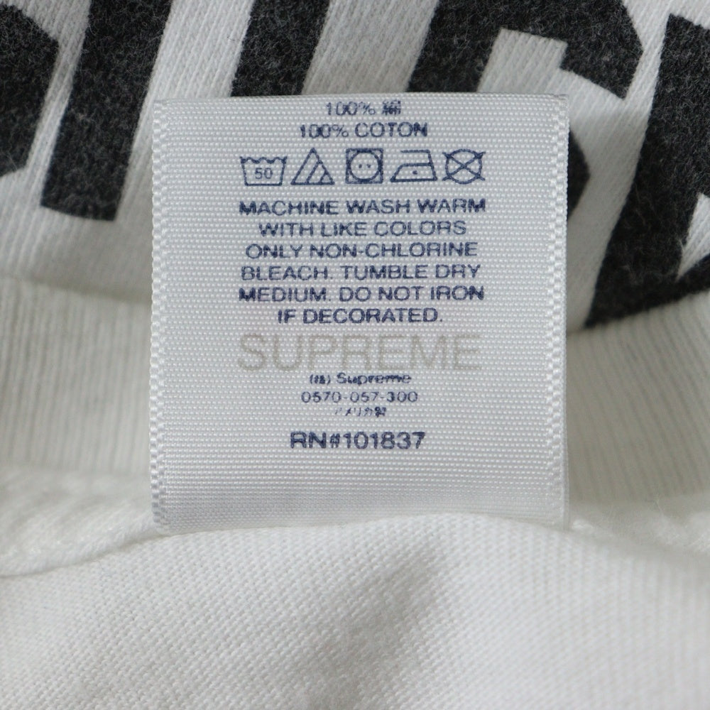 SUPREME(シュプリーム) 21AW ×WTAPS Sic'em! Tee ×ダブルタップス ロゴプリント クルーネック半袖Tシャツカットソー ホワイト