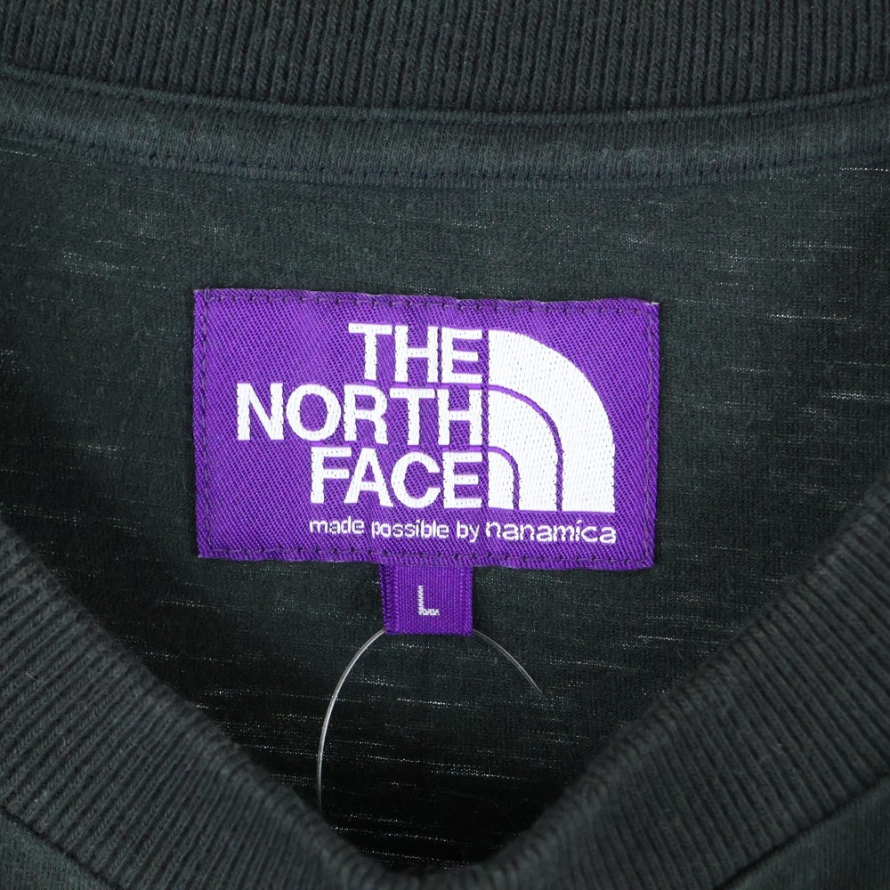 THE NORTH FACE(ザノースフェイス) PURPLE LABEL POCKET TEE NT3014N パープルレーベル ポケットロゴ クルーネック半袖Tシャツカットソー ブラック