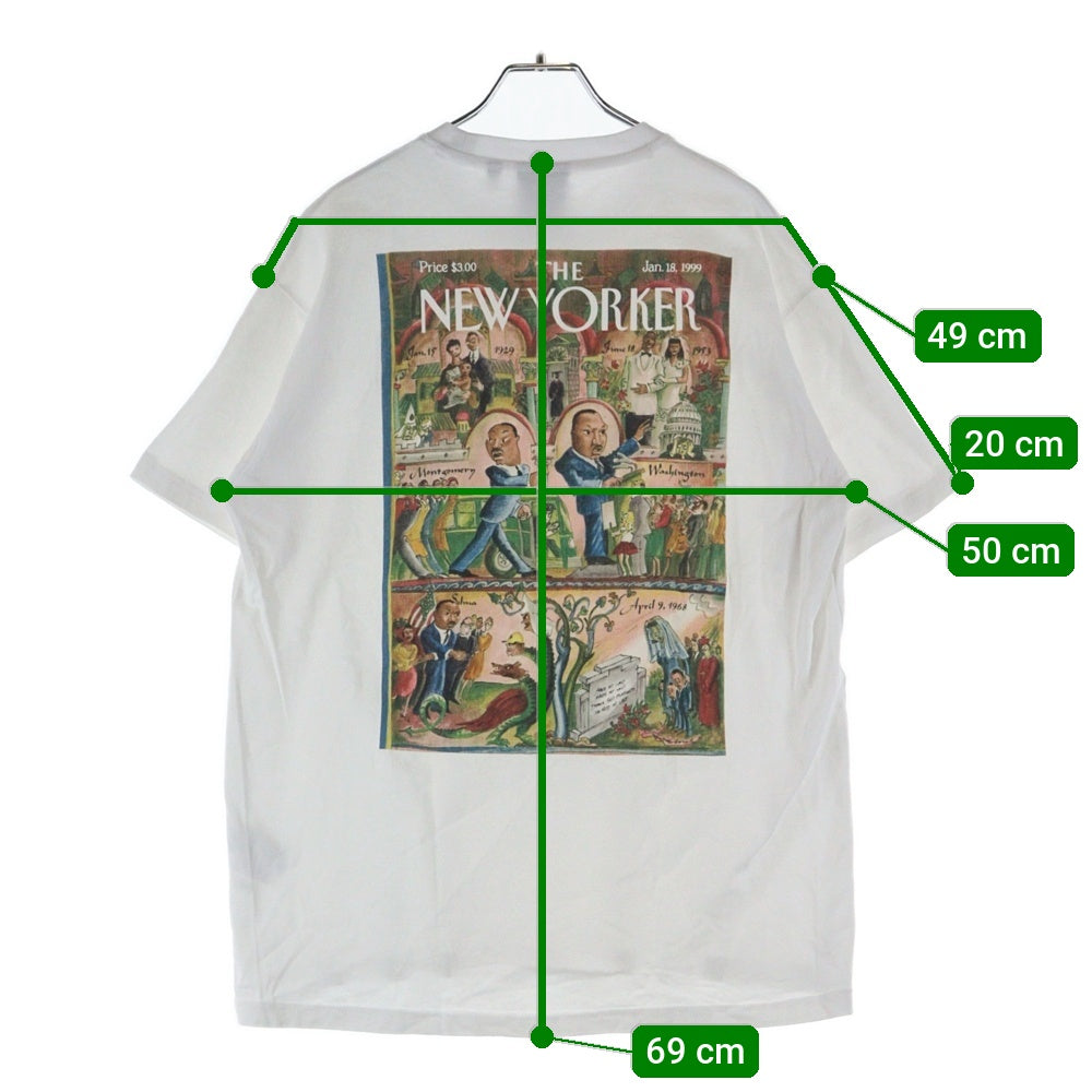 KITH(キス) The New Yoker Justice S/S TEE KH030016 バックプリント クルーネック半袖Tシャツカットソー ホワイト