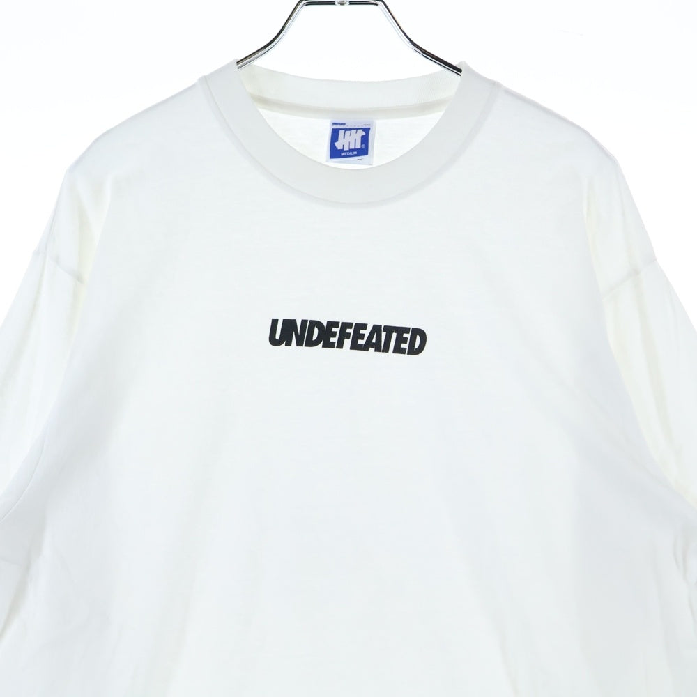 UNDEFEATED(アンディフィーテッド) フロントロゴ クルーネック長袖Tシャツカットソー ロングスリーブ ロンT ブラック