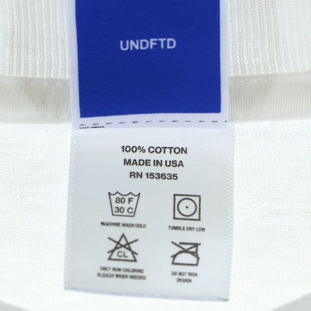 UNDEFEATED(アンディフィーテッド) フロントロゴ クルーネック長袖Tシャツカットソー ロングスリーブ ロンT ブラック