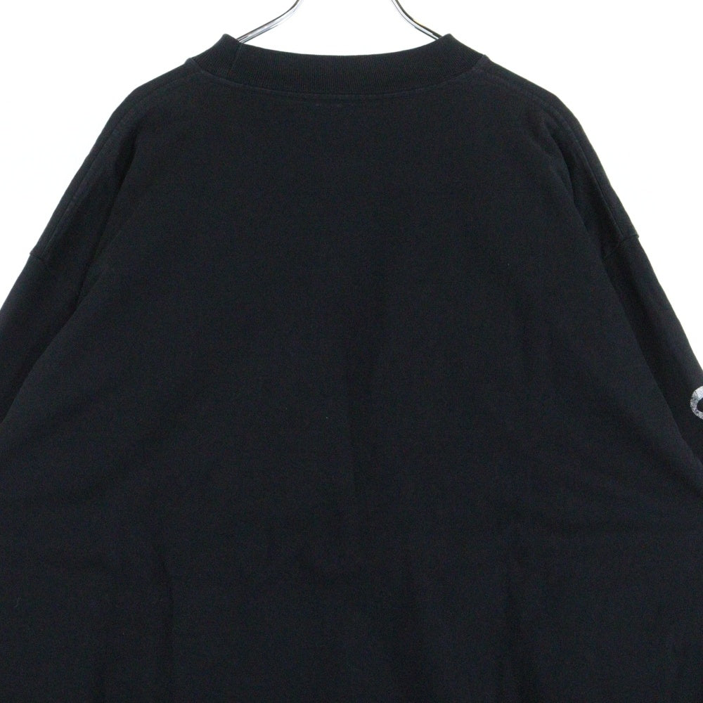 BALENCIAGA(バレンシアガ) 21SS ×Yeezy DMX A Tribute Long Sleeve Tee ×イージーDMX ヴィンテージ加工 トリビュートクルーネックロングスリーブ長袖カットソー ロンT ブラック