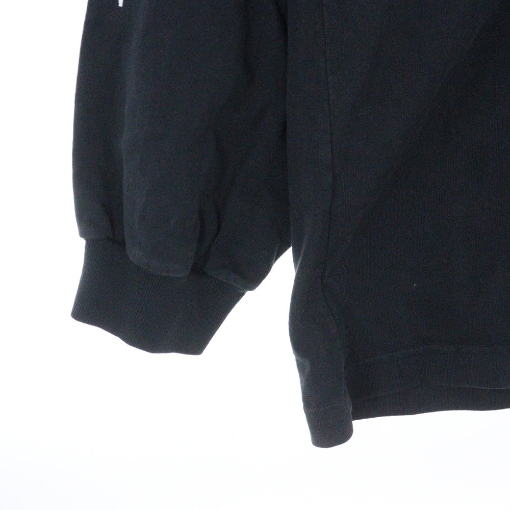 BALENCIAGA(バレンシアガ) 21SS ×Yeezy DMX A Tribute Long Sleeve Tee ×イージーDMX ヴィンテージ加工 トリビュートクルーネックロングスリーブ長袖カットソー ロンT ブラック