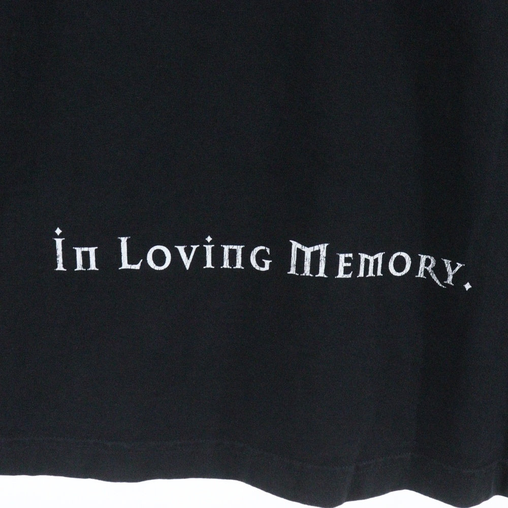 BALENCIAGA(バレンシアガ) 21SS ×Yeezy DMX A Tribute Long Sleeve Tee ×イージーDMX ヴィンテージ加工 トリビュートクルーネックロングスリーブ長袖カットソー ロンT ブラック