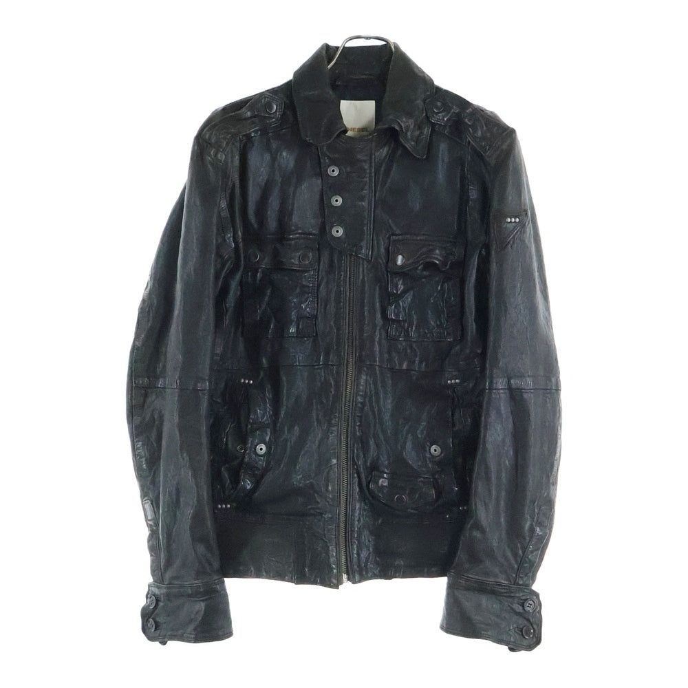 DIESEL(ディーゼル) M-65 ラムレザージャケット ブラウン