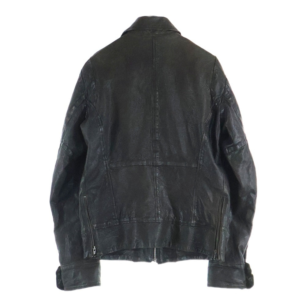 DIESEL(ディーゼル) M-65 ラムレザージャケット ブラウン