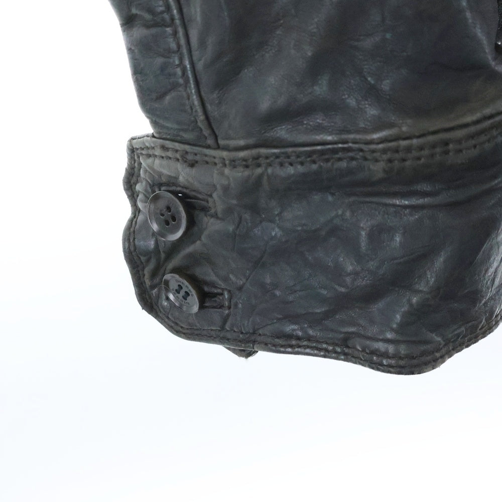 DIESEL(ディーゼル) M-65 ラムレザージャケット ブラウン