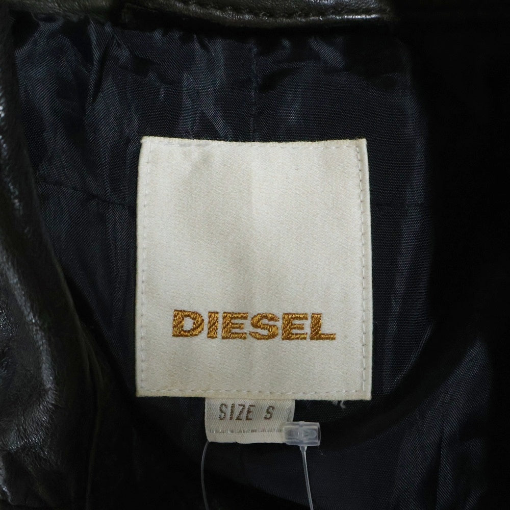 DIESEL(ディーゼル) M-65 ラムレザージャケット ブラウン