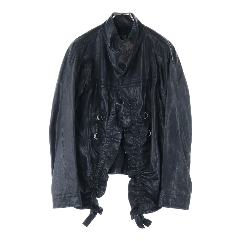 MARITHE FRANCOIS GIRBAUD(マリテフランソワジルボー) Lamb Leather Jacket ラムレザージャケット ブラック レディース F7-4668