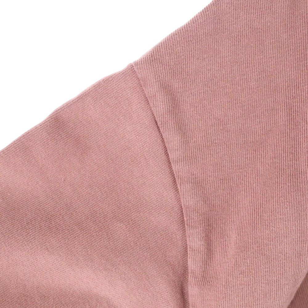 FEAR OF GOD ESSENTIALS(フィアオブゴッド エッセンシャルズ) HEAVY LONG SLEEVE TEE フロントロゴプリント オーバーサイズ クルーネック長袖Tシャツ レッド