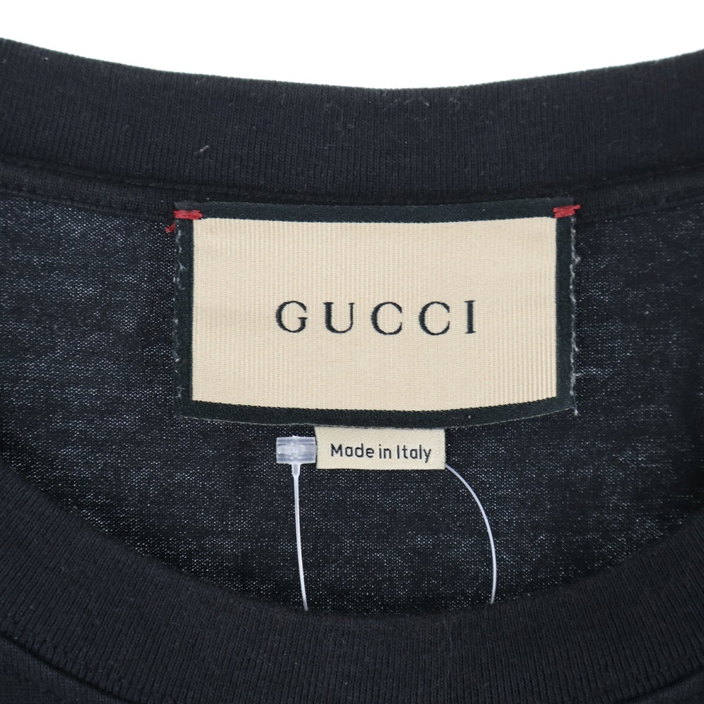 GUCCI(グッチ) 20SS Original Gucci Print Oversize Tee オリジナルロゴプリントオーバーサイズ半袖Tシャツ 616036 XJCOQ ブラック