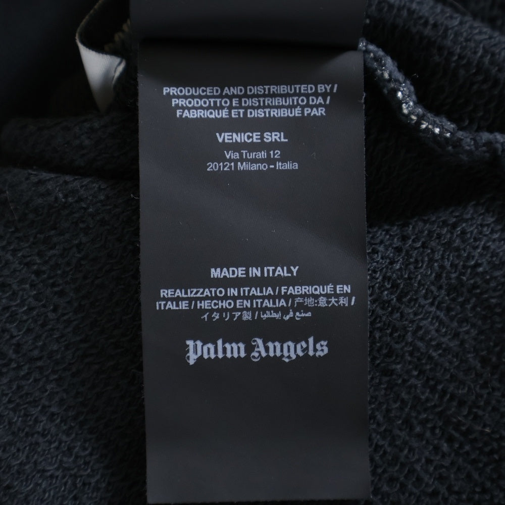 Palm Angels(パームエンジェルス) 24SS BURNING MONOGRAM SWEATSHIRT バーニングモノグラムスウェットトレーナー ブラック PMBA074R24FLE004