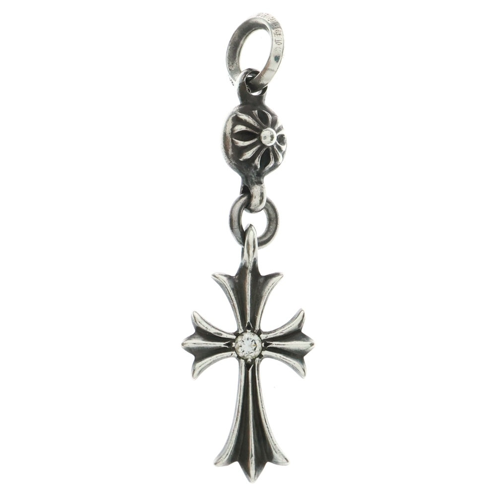 CHROME HEARTS(クロムハーツ) 1B TNY CH CRS 1DIA 1ボール タイニー CHクロス チャーム 1ダイヤ ペンダントトップ シルバー