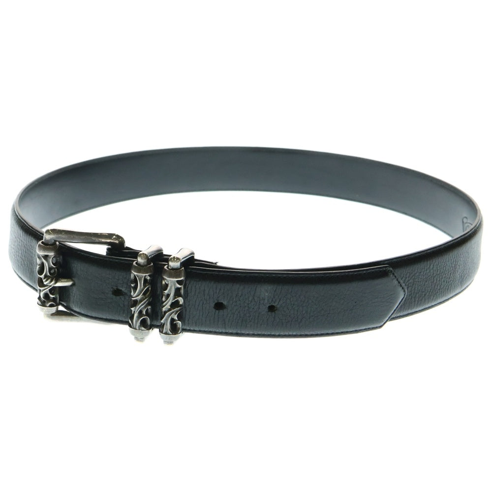 CHROME HEARTS(クロムハーツ) BLT ROLLER 3PC1.5inch 3PCローラーバックル レザーベルト シルバー BCA357