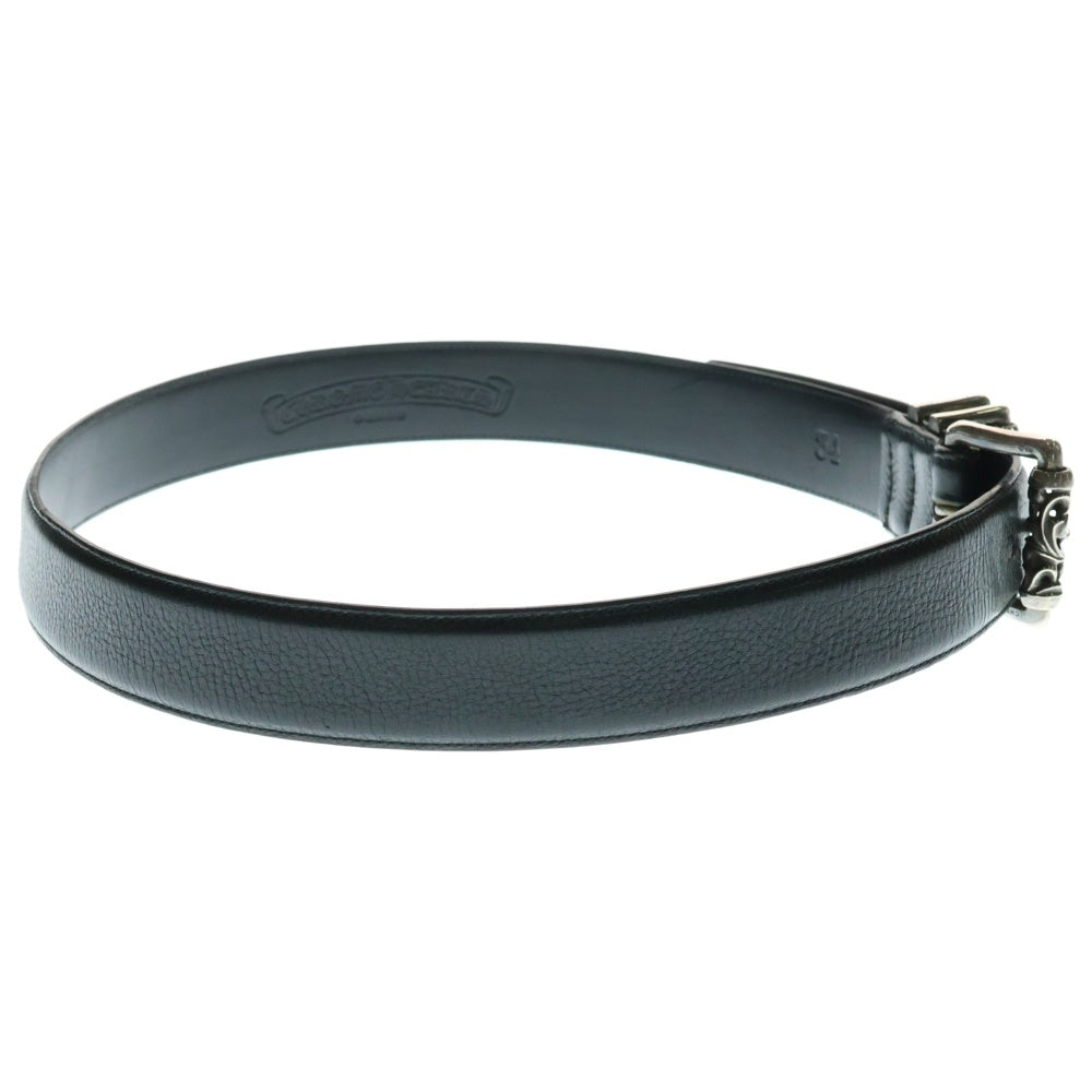 CHROME HEARTS(クロムハーツ) BLT ROLLER 3PC1.5inch 3PCローラーバックル レザーベルト シルバー BCA357