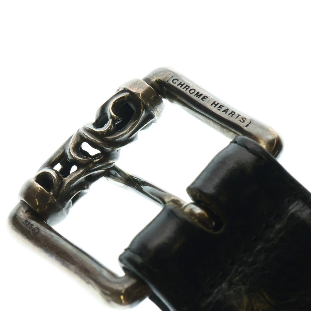CHROME HEARTS(クロムハーツ) BLT ROLLER 3PC1.5inch 3PCローラーバックル レザーベルト シルバー BCA357