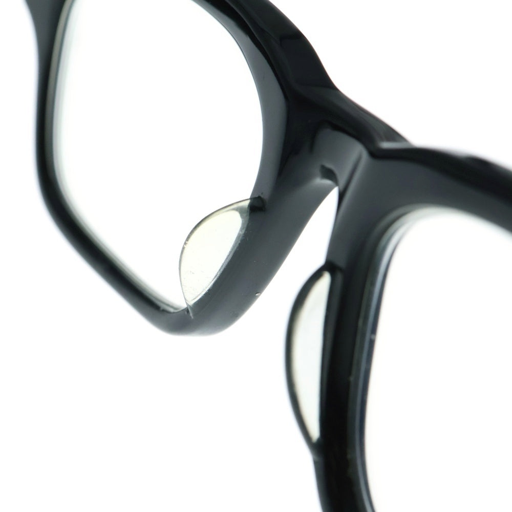 CHROME HEARTS(クロムハーツ) GITTIN ANY ?-A BSフレアフレーム ウェリントンサングラス アイウェア メガネ 眼鏡 度入り ブラック/シルバー 52□19-145