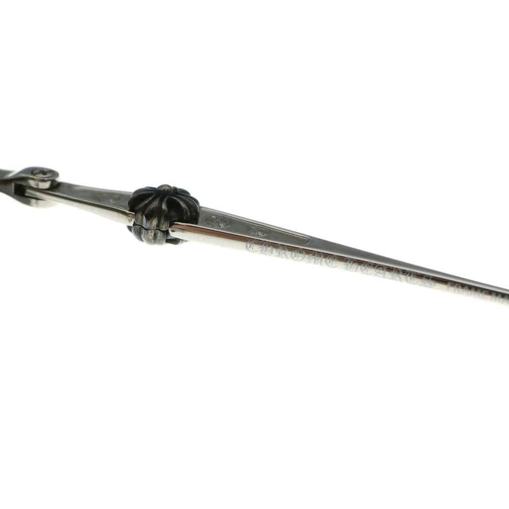 CHROME HEARTS(クロムハーツ) SLUNTRADICTION II クロスボール サーモント ラウンド サングラス メガネ 眼鏡 アイウェア 度入り ブラック/シルバー 48□20‐148