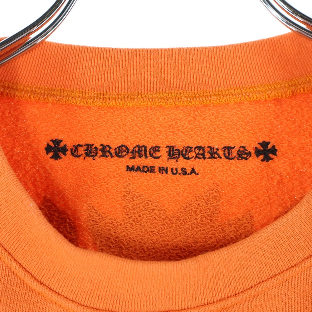 CHROME HEARTS(クロムハーツ) VINE DGR CRW SWT DAGGER ヴァインダガー クルーネックスウェットトレーナー オレンジ