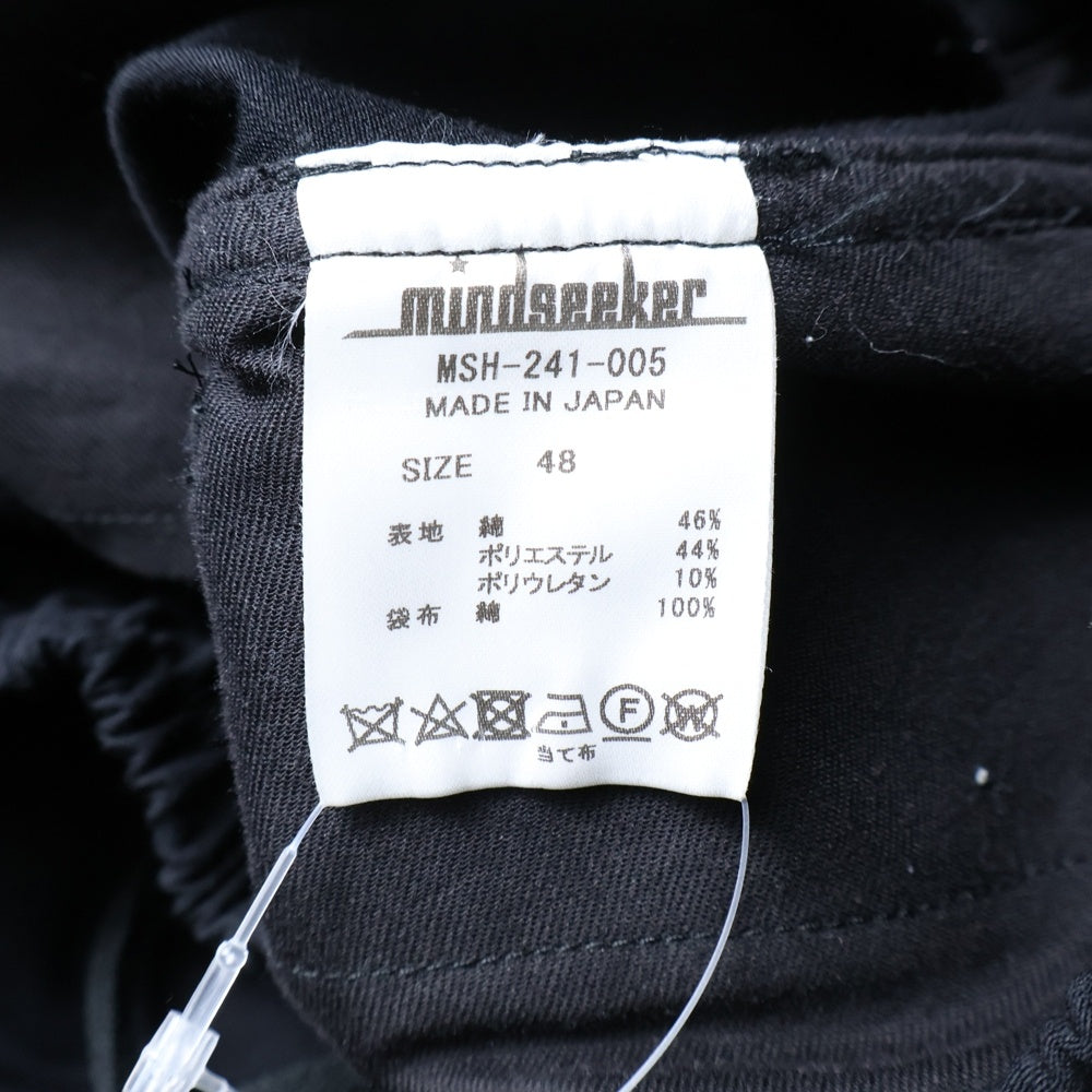 MINDSEEKER(マインドシーカー) 24SS Jersey Buggy Cargo Pants カーゴロングパンツ MSH-241-005 ブラック