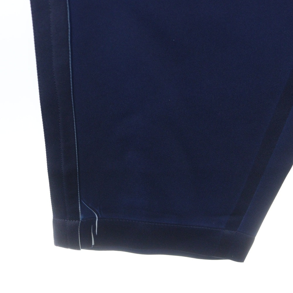 COMME des GARCONS SHIRT(コムデギャルソンシャツ) TWILL GARMENT PRINTED PANTS ガーメントプリント イージーパンツ ブルー FO-P504