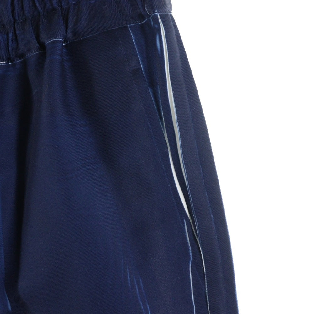 COMME des GARCONS SHIRT(コムデギャルソンシャツ) TWILL GARMENT PRINTED PANTS ガーメントプリント イージーパンツ ブルー FO-P504