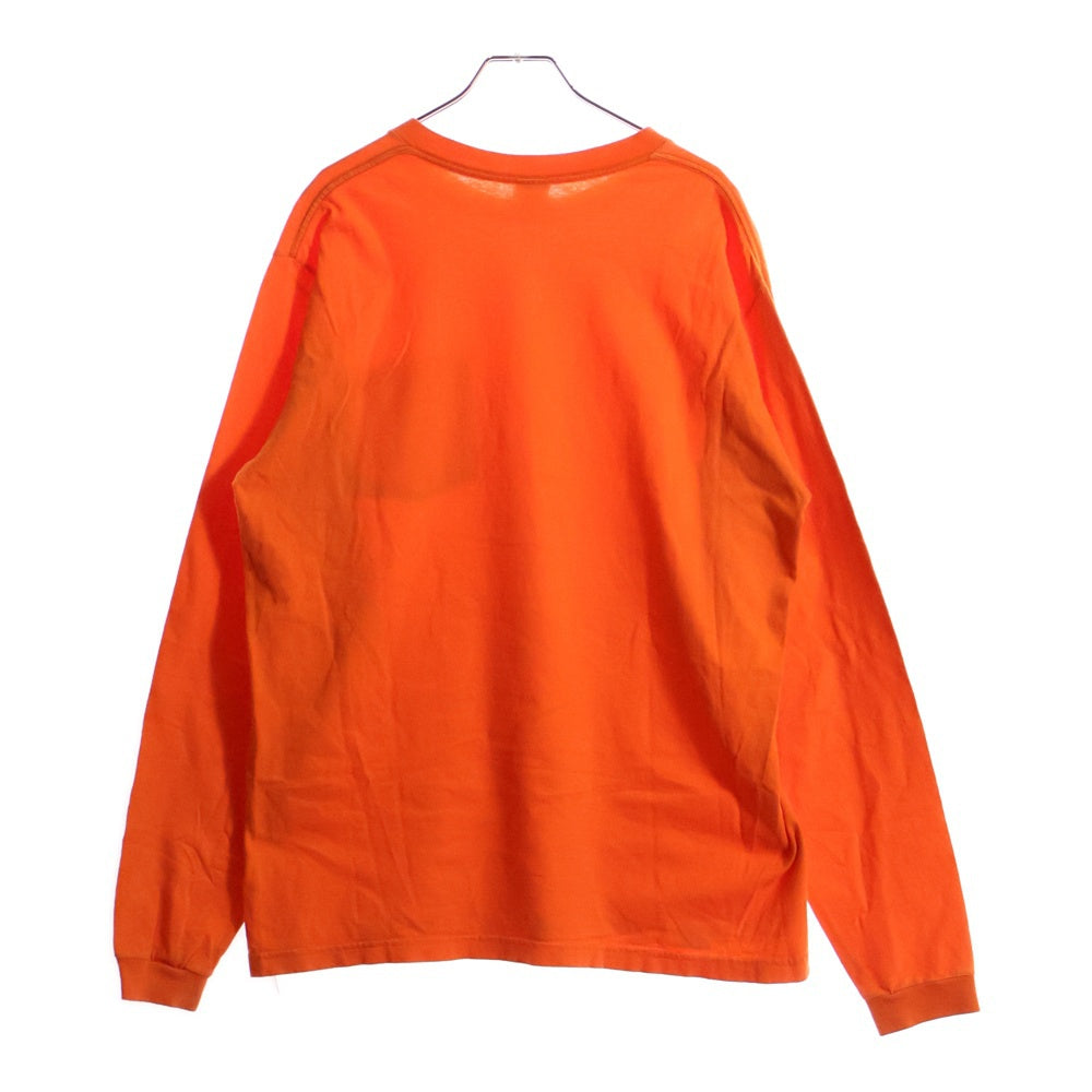 PATAGONIA(パタゴニア) ORGANIC COTTON Pocket L/S TEE USA製 オーガニックコットン ポケット クルーネック長袖Tシャツカットソー ロングスリーブ ロンT オレンジ
