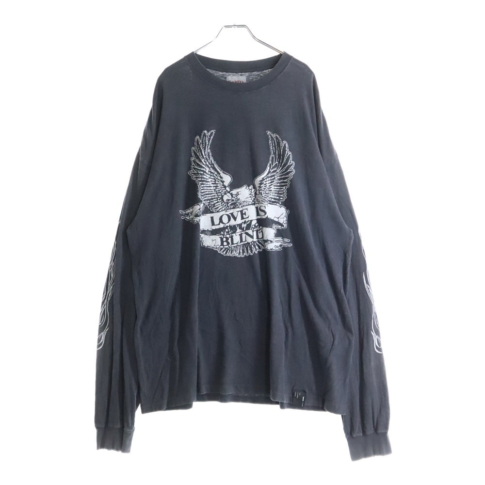 KAMIYA(カミヤ) ×MSML 24AW LONG SLEEVE T-SHIRT ヴィンテージ加工ロングスリーブカットソー 長袖Tシャツ ロンT MS1-02D5-CL06