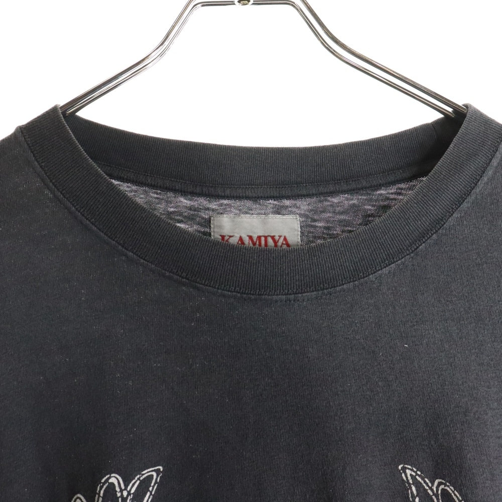 KAMIYA(カミヤ) ×MSML 24AW LONG SLEEVE T-SHIRT ヴィンテージ加工ロングスリーブカットソー 長袖Tシャツ ロンT MS1-02D5-CL06