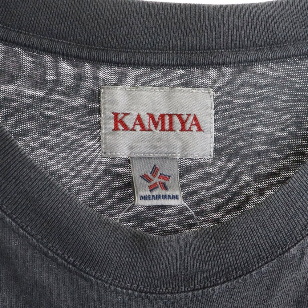 KAMIYA(カミヤ) ×MSML 24AW LONG SLEEVE T-SHIRT ヴィンテージ加工ロングスリーブカットソー 長袖Tシャツ ロンT MS1-02D5-CL06