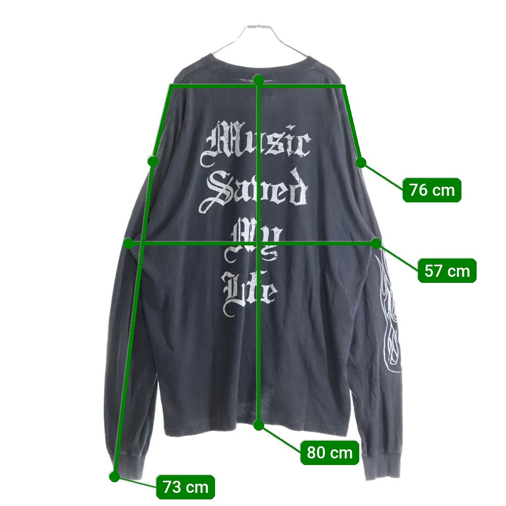 KAMIYA(カミヤ) ×MSML 24AW LONG SLEEVE T-SHIRT ヴィンテージ加工ロングスリーブカットソー 長袖Tシャツ ロンT MS1-02D5-CL06