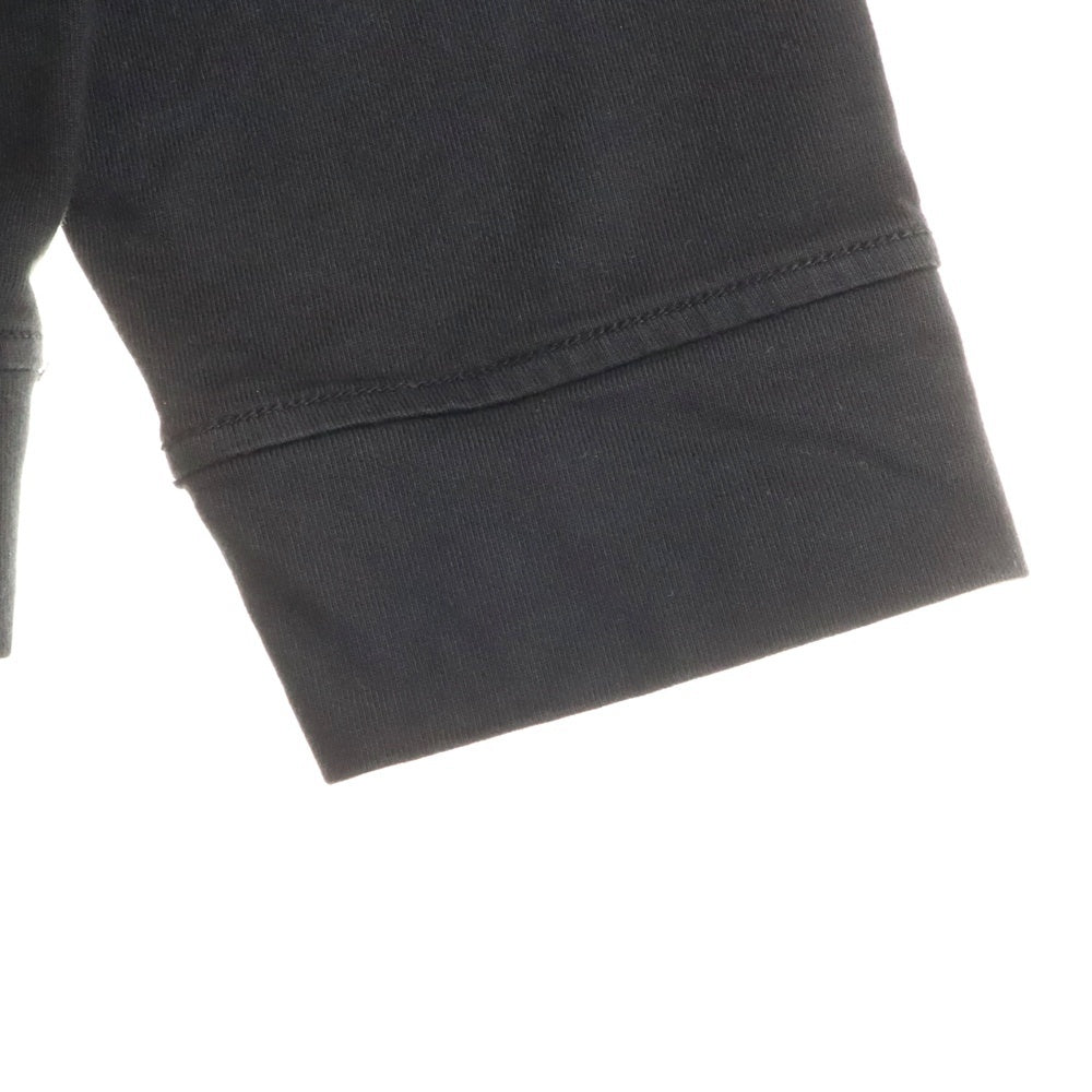 STONE ISLAND(ストーンアイランド) HEAVY COTTON JERSEY SWEAT SHIRT ヘビーコットンジャージー 長袖カットソー 長袖Tシャツ ロングスリーブカットソー ロンT ブラック 811563750