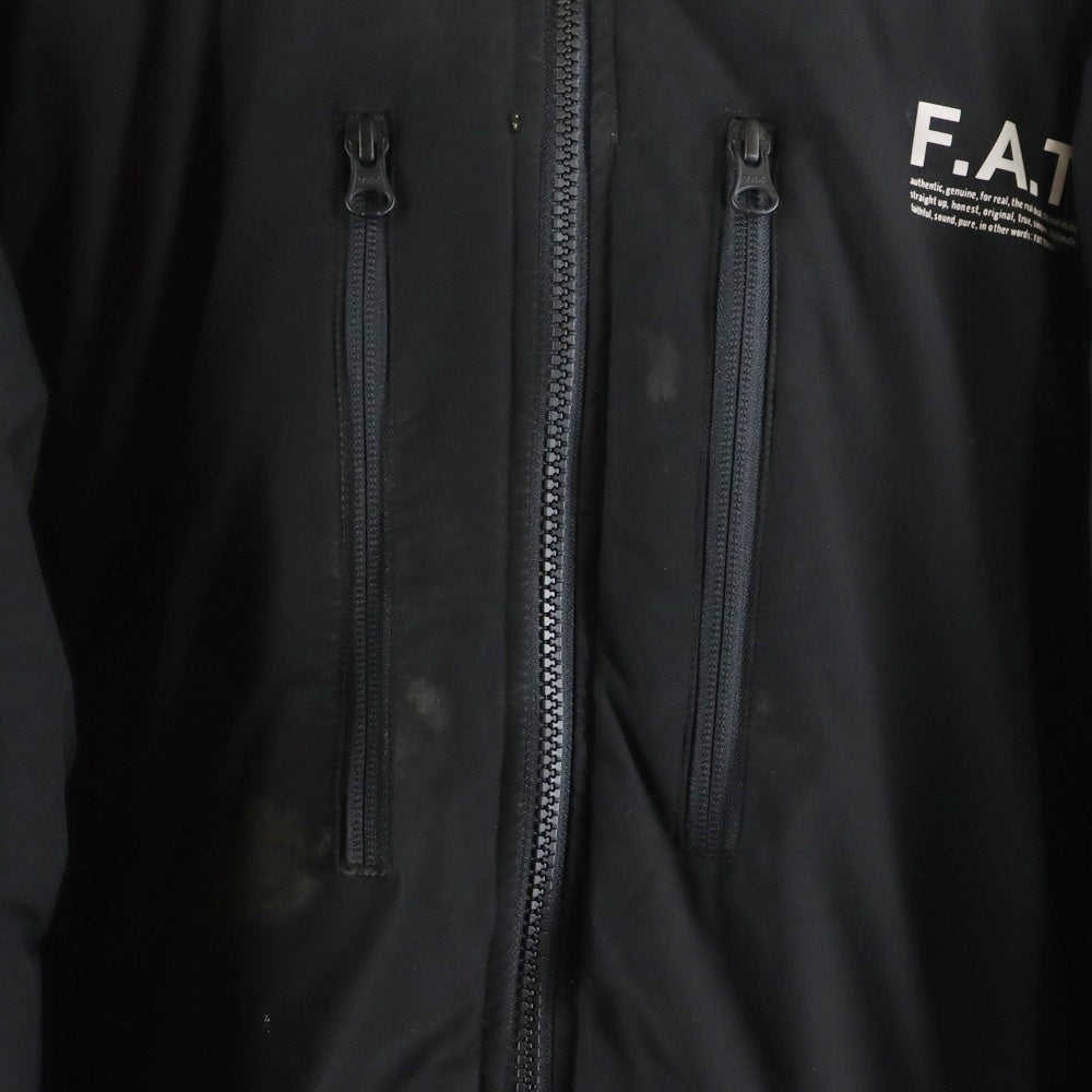 FAT(エフエーティー) DUBBUB Reversible Down Jacket F32020-JK10-AB ロゴ リバーシブル ダウンジャケット ブラック/イエロー