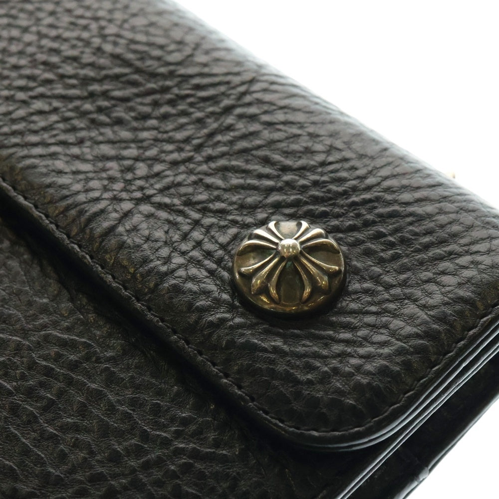 CHROME HEARTS(クロムハーツ) WAVE ウェーブ レザーウォレット 財布 ブラック BCA375