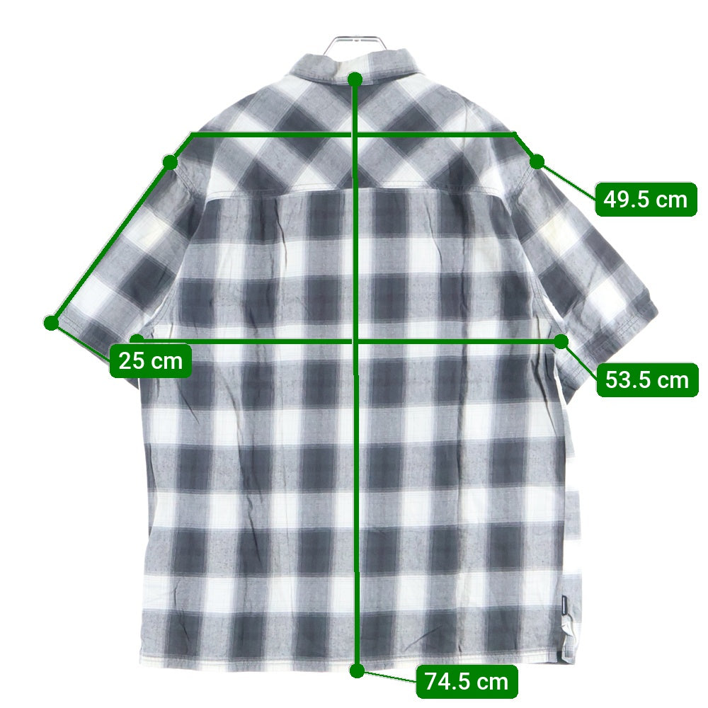 NEIGHBORHOOD(ネイバーフッド) B&C/C-SHIRT SS 211ARNH-SHM04 半袖チェックシャツ ブラック/ホワイト