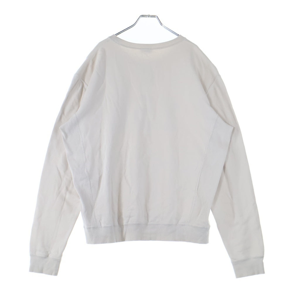 SAINT LAURENT PARIS(サンローランパリ) 21AW YSL フロントロゴ クルーネックスウェットトレーナー アイボリー TO81 666979 Y 36IP 9766