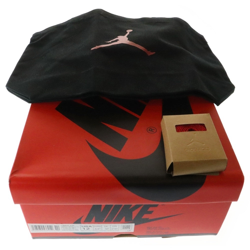 NIKE(ナイキ) WMNS AIR JORDAN1 RETRO HIGH OG FD4810-061 エアジョーダン1 サテンブレッド ハイカットスニーカー レッド/ブラック US12/29cm