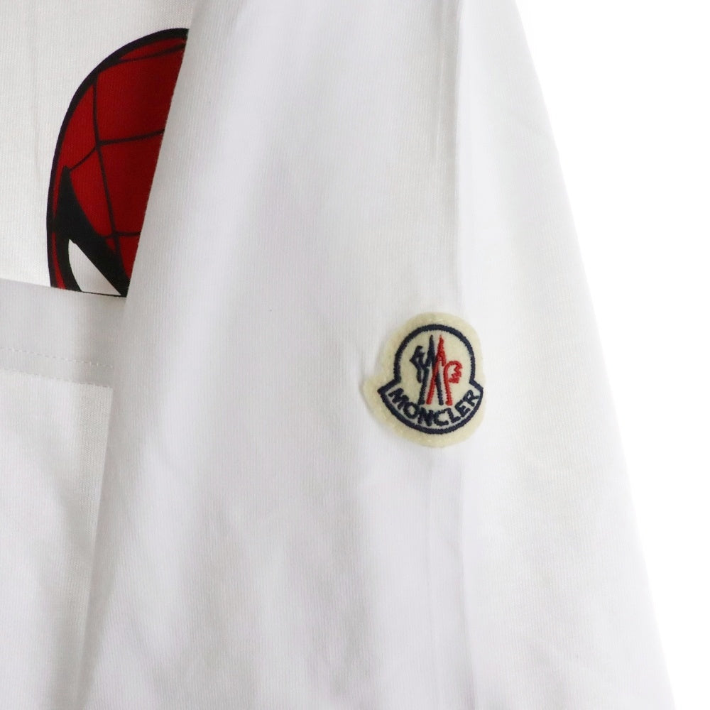 MONCLER(モンクレール) 22AW ×SPIDERMAN SS TSHIRT H20918C00005 ×スパイダーマン クルーネック半袖Tシャツカットソー ホワイト