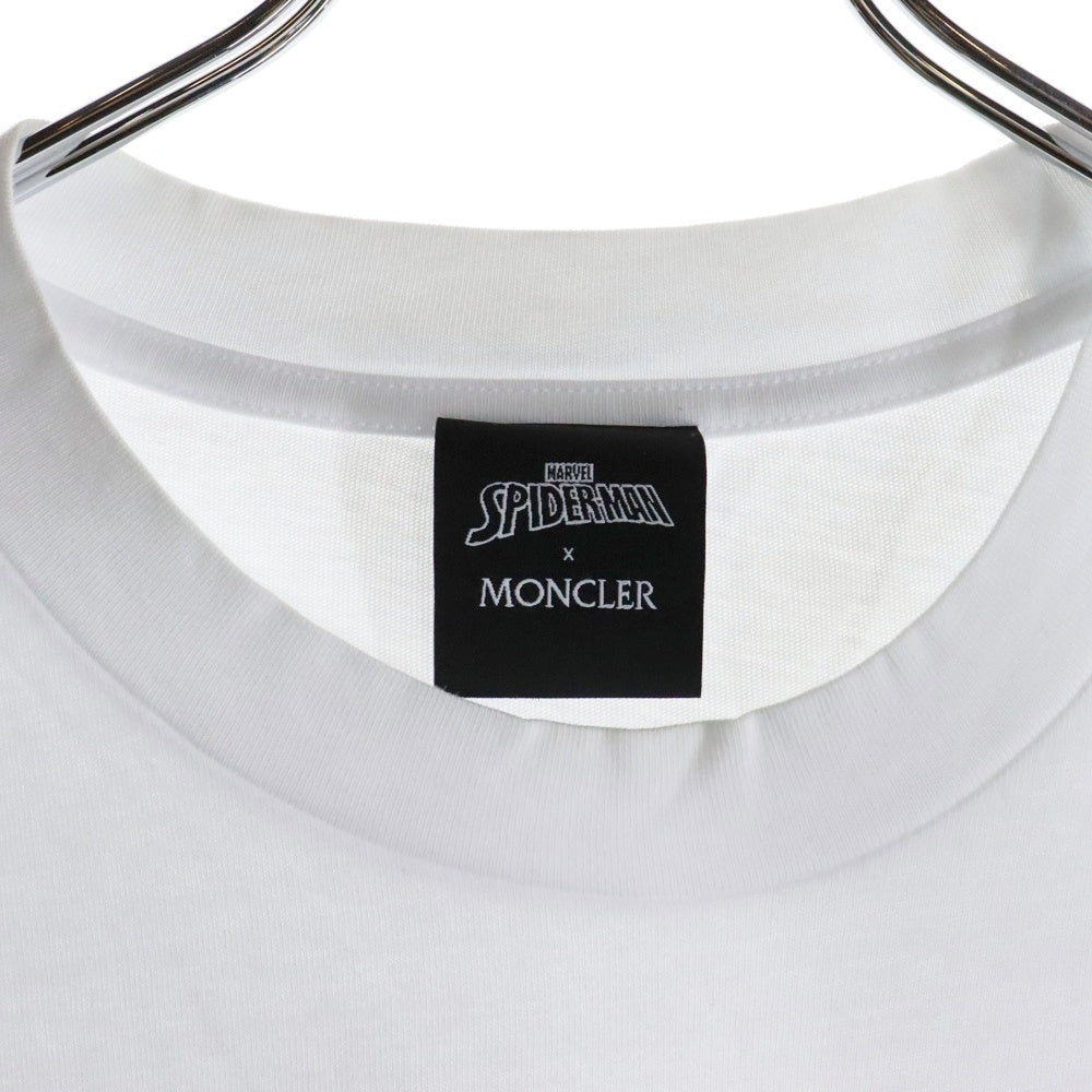 MONCLER(モンクレール) 22AW ×SPIDERMAN SS TSHIRT H20918C00005 ×スパイダーマン クルーネック半袖Tシャツカットソー ホワイト