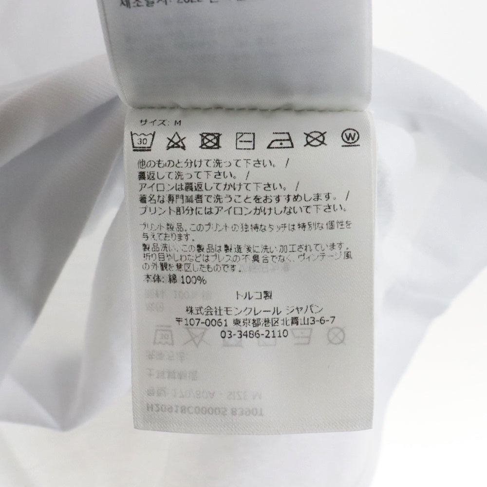 MONCLER(モンクレール) 22AW ×SPIDERMAN SS TSHIRT H20918C00005 ×スパイダーマン クルーネック半袖Tシャツカットソー ホワイト