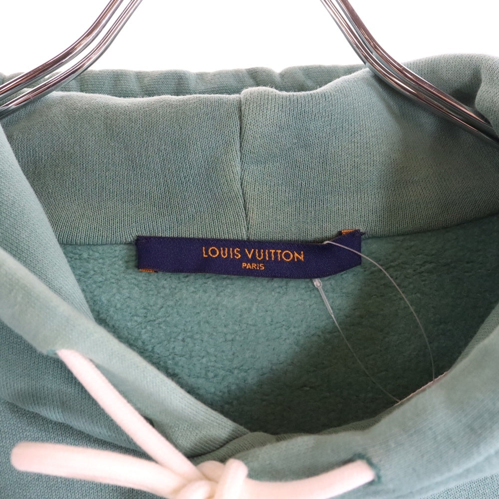 LOUIS VUITTON(ルイヴィトン) 22AW シグネチャーロゴ プルオーバーパーカー フーディ グリーン RM2129 IHN HLY33W