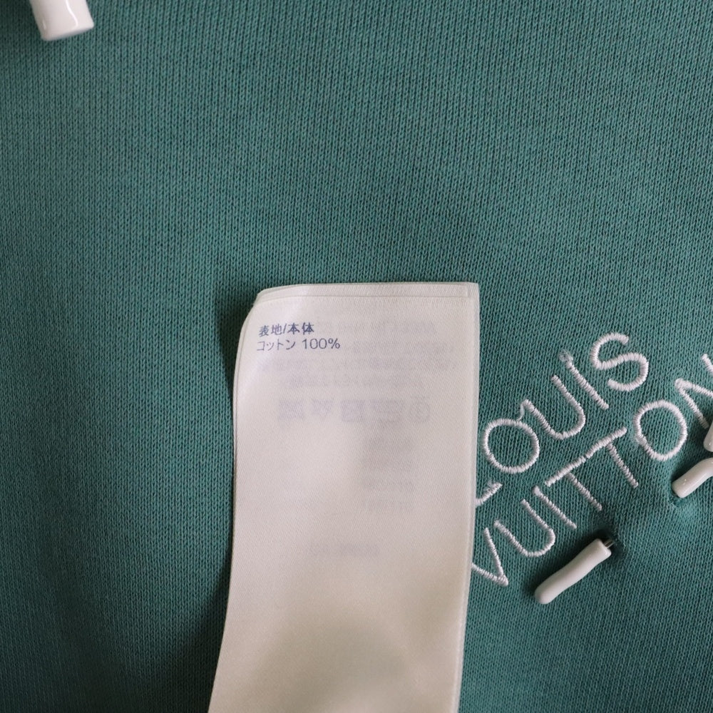 LOUIS VUITTON(ルイヴィトン) 22AW シグネチャーロゴ プルオーバーパーカー フーディ グリーン RM2129 IHN HLY33W