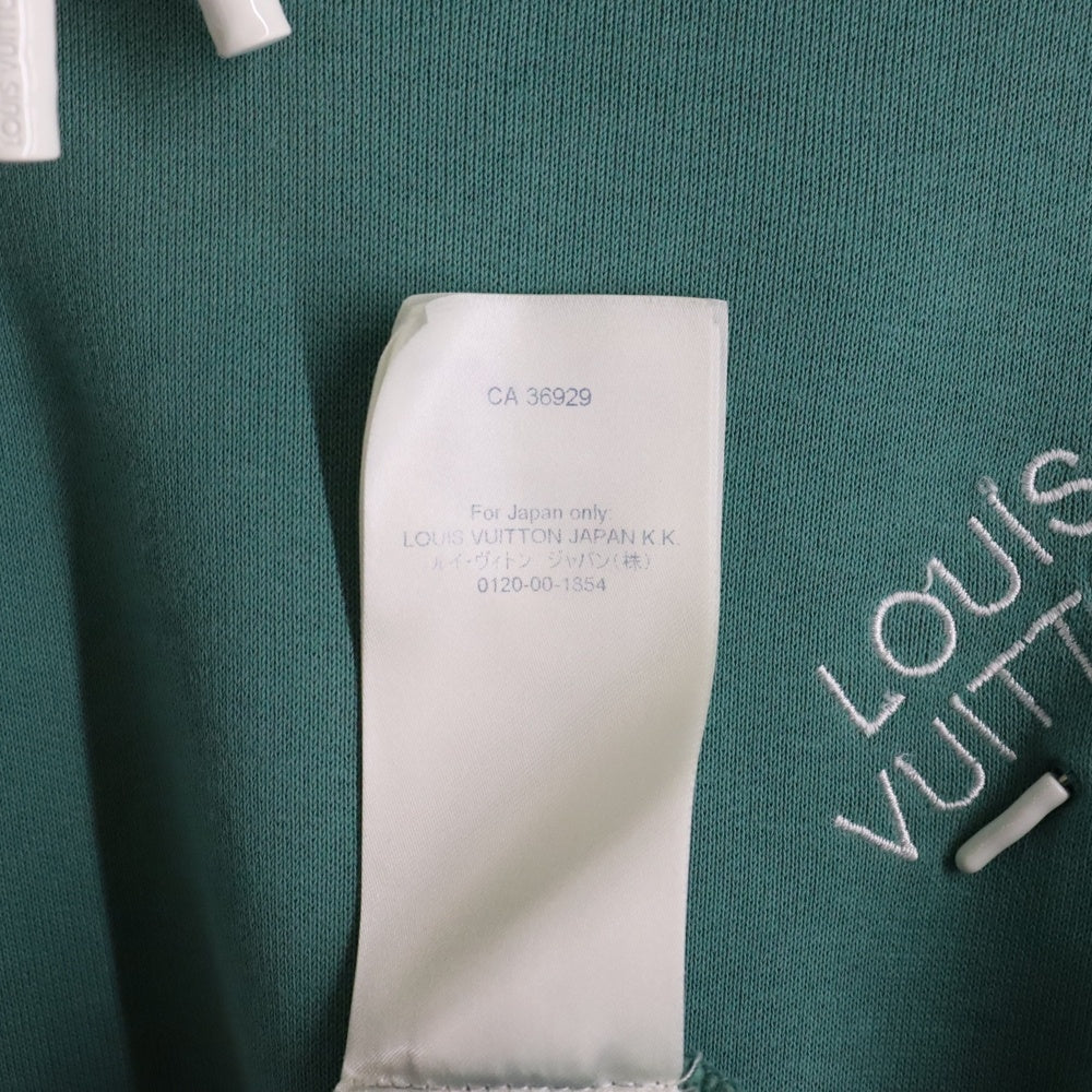 LOUIS VUITTON(ルイヴィトン) 22AW シグネチャーロゴ プルオーバーパーカー フーディ グリーン RM2129 IHN HLY33W