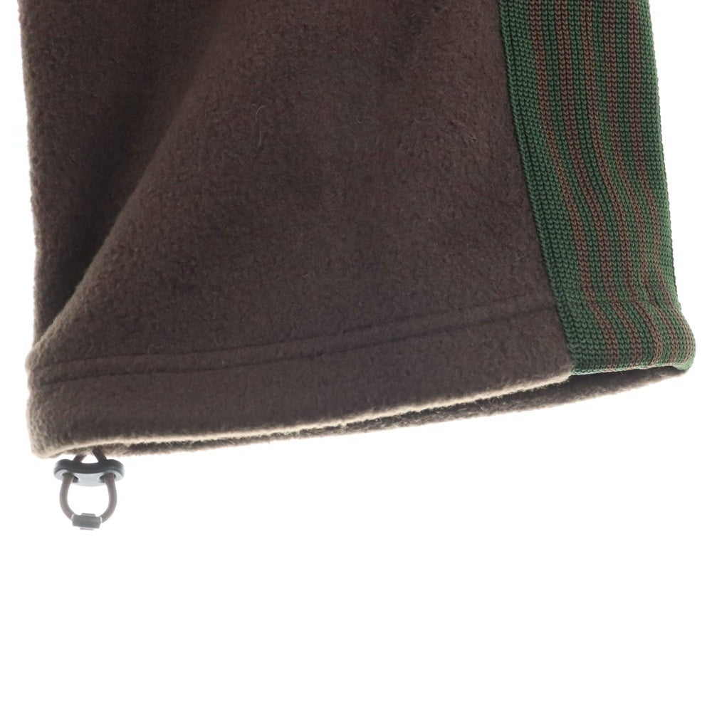 Needles(ニードルス) ×BEAMS FLEECE PANTS ビームス ロゴ刺繍フリースパンツ ブラウン LQ371