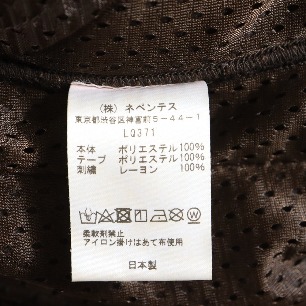 Needles(ニードルス) ×BEAMS FLEECE PANTS ビームス ロゴ刺繍フリースパンツ ブラウン LQ371